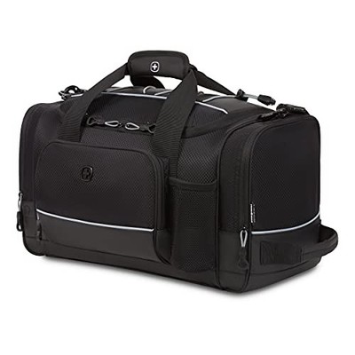 SwissGear Apex Duffle Bag for Travel Gym Bungee-Cord System SA9000 - Black Dobby