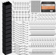 INCLY 278PCS Pegboard Accessories Organizer Kit, Peg Board Hooks Set with Bins