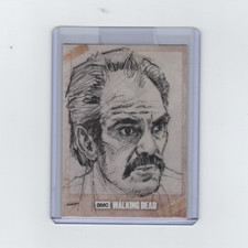 WALKING DEAD EVOLUTION SIMON SKETCH CARD BY ARTIST DYLAN RILEY   1/1!