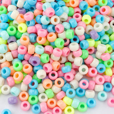 1100PCS Pony Beads,Beads for Jewelry Making,Colorful Pony Bead for Christmas Cra