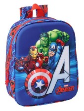 Safta AVENGERS 3D Nursery Backpack, Adaptable to Cart, Easy Cleaning, Ideal for
