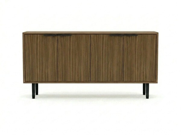 ZeitgenöSsisches Braunes Sideboard Holz Anrichte LuxuriöSe MöBel-image