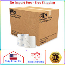 Standard 1-Ply White Toilet Paper Septic Safe 1,000-Sheets/Roll, 96 Wrapped Rol