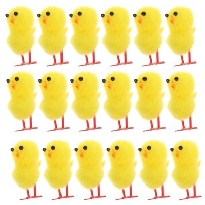 72 Pcs Ostervogel-dekoration Weiche Plüschtiere Osterparty-Dekoration