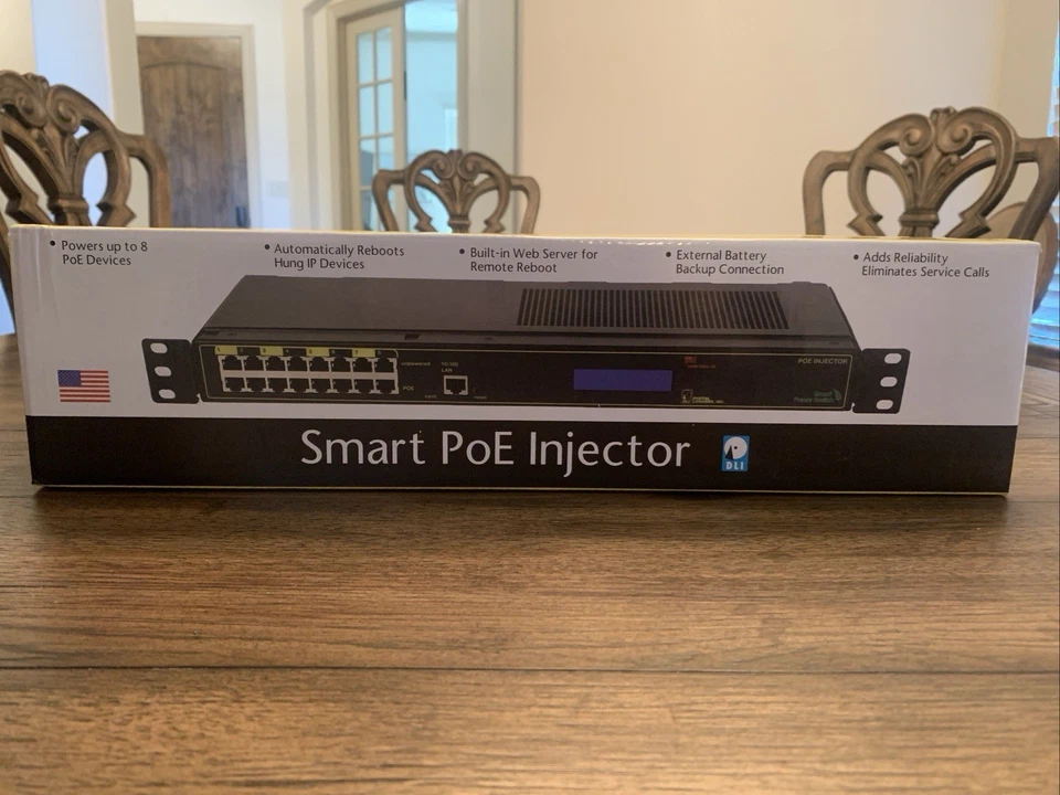 Digital Loggers Smart PoE Injector 8 Port Poe - Image 3 of 4