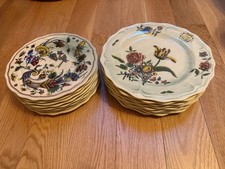 John Derian Melamine Plates 16 Set Fleurs Isolees Faience à la Corne RARE