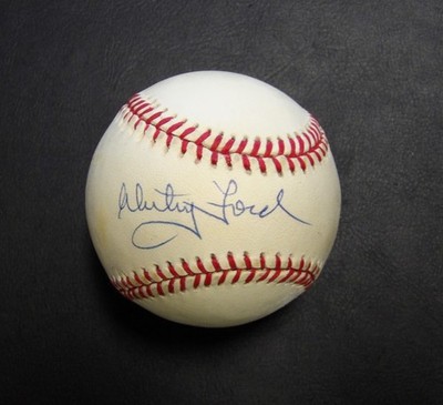 Whitey Ford Signed Official American League Baseball JSA Authenticated