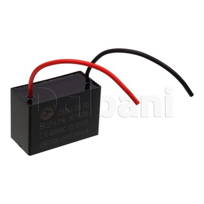 CBB61 450VAC 8.0uf Ceiling Fan Motor Run Capacitor