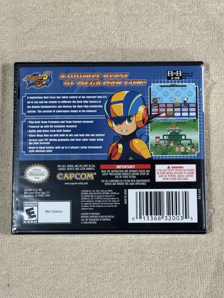 Factory Sealed Mega Man Battle Network 5: Double Team DS - Nintendo DS Game - Image 2 of 3