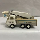Vintage TONKA Pressed Metal Steel 1979 Bell System Bucket Truck 5.5” Long
