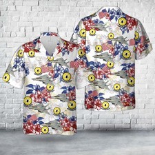 US Navy F 14A Tomcat Of VF 202 Superheats 4th Of July Hawaiian Shirt