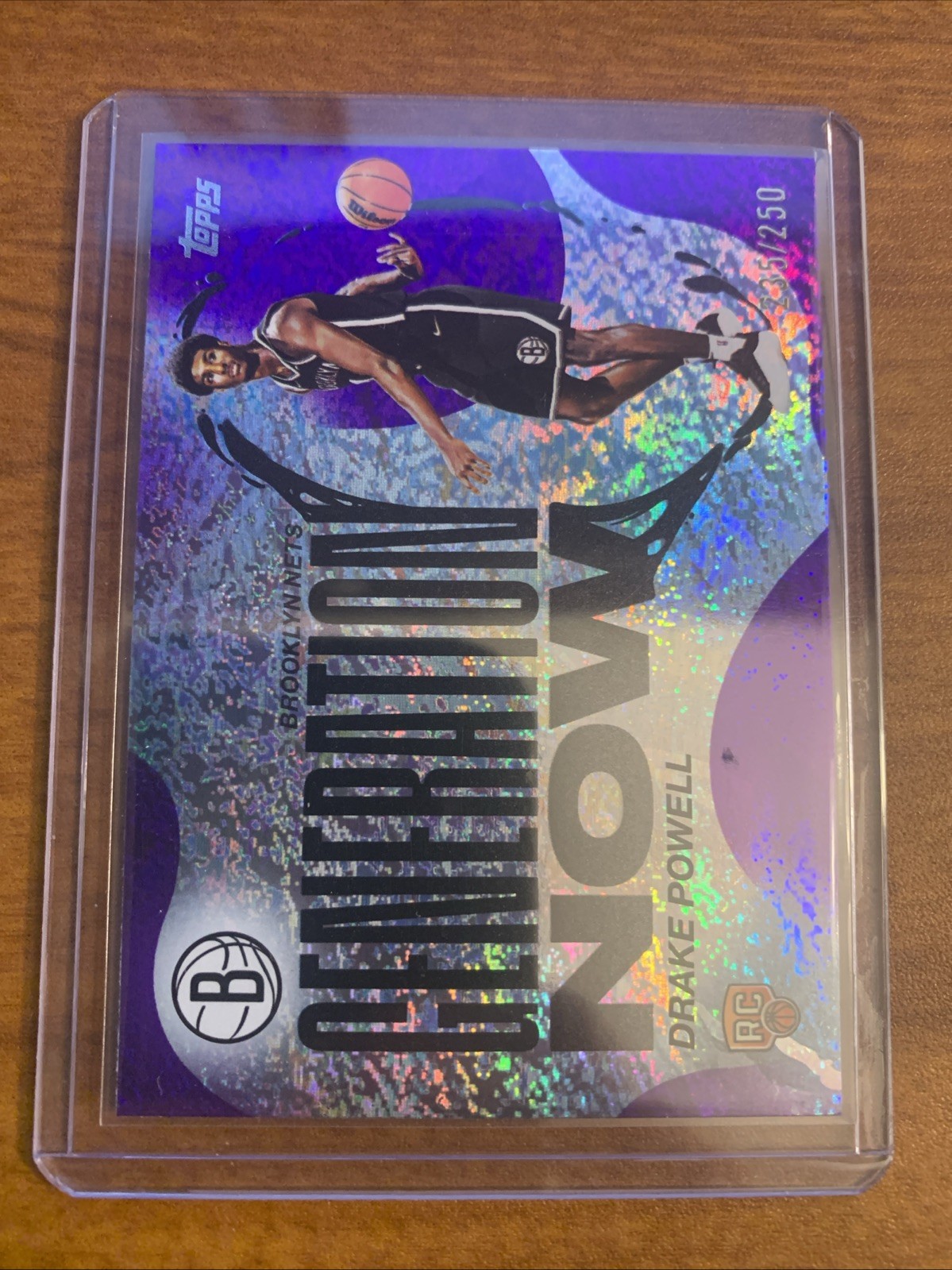 2025-26 Topps - Generation Now Drake Powell #GN-22 Purple Holofoil /250 (RC)