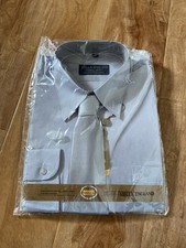 Men s Light Blue Dress Shirt Matching Tie Set Size 16.5 Formal Wear Wedding Prom