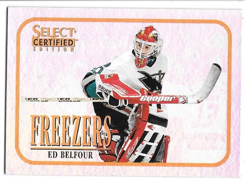 ED BELFOUR 1996-97 SELECT CERTIFIED EDITION FREEZERS 6 SAN JOSE SHARKS DAL STARS