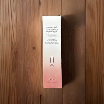 nooni K-Beauty Snow Aqua 0 Ginseng Cleansing Oil Deep Clean Makeup Remover 200mL