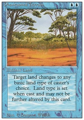 Phantasmal Terrain - RV MTG - Light Play