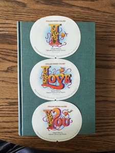 3 Italian Swiss Colony Wine Bottle Labels I LOVE YOU Matching Set ISC Cal