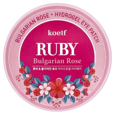 Ruby Bulgarian Rose, Hydrogel Eye Patch, 60 Patches