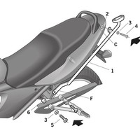 Shad GepäCkträGer (FüR: Suzuki Gsf 650 Bandit Wvcz 09-11 )