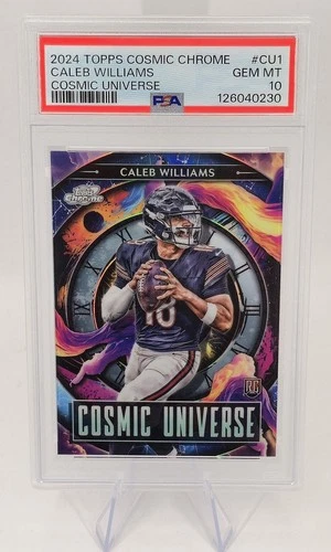 2024 Topps Cosmic Chrome Caleb Williams Cosmic Universe RC PSA 10 GEM MINT CU1🔥