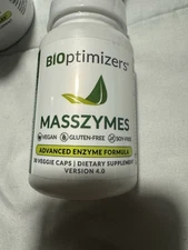 BIOptimizers Masszymes Enzyme Formula Vegan Dietary Supplement Capsules Pills