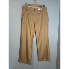 NWT Banana Republic Womens Straight Mid Rise Utility Pant Khaki Size 8 Office