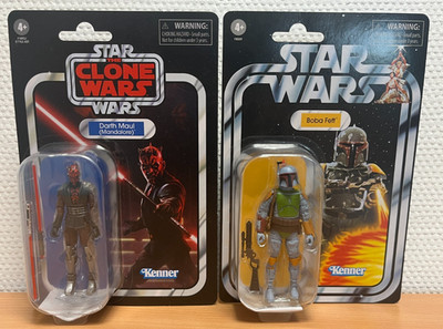 Star Wars Vintage Collection Darth Maul Boba Fett Clone Wars Mandalore Kenner