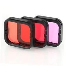 Underwater Camera Dive Filters for GoPro Hero 5, 6 and 7 Black Super Suit 