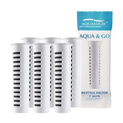 6 x Sport Wasserfilter Kartusche für Aqualogis Dafi Flasche 
