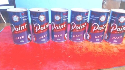 Vtg.-Stevens Point  Brewing Co.-1978- HEART OF WISCONSIN-6-Pack-EMPTY -Beer cans