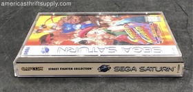 Street Fighter Collection Sega Saturn 2-Disc Set CIB w/ Mismatched Manual