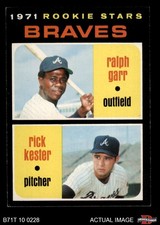 1971 Topps #494 Ralph Garr / Rick Kester Braves RCs RC 6 - EX/MT