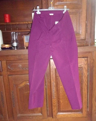 Pantalon prune polyester "Blanche Porte" taille 42 - Photo 1/4