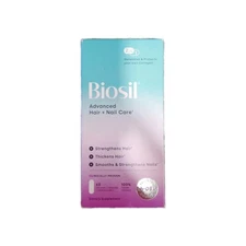 BioSil Advanced 2 in 1 Hair Nail Care ch-OSA collagen Biotin 60 Caps Vegan 8/27
