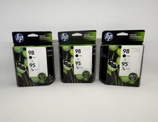 3-pack COMBO Genuine HP 98 Black  95 Tri-color Ink Cartridges NEW  SEALED 