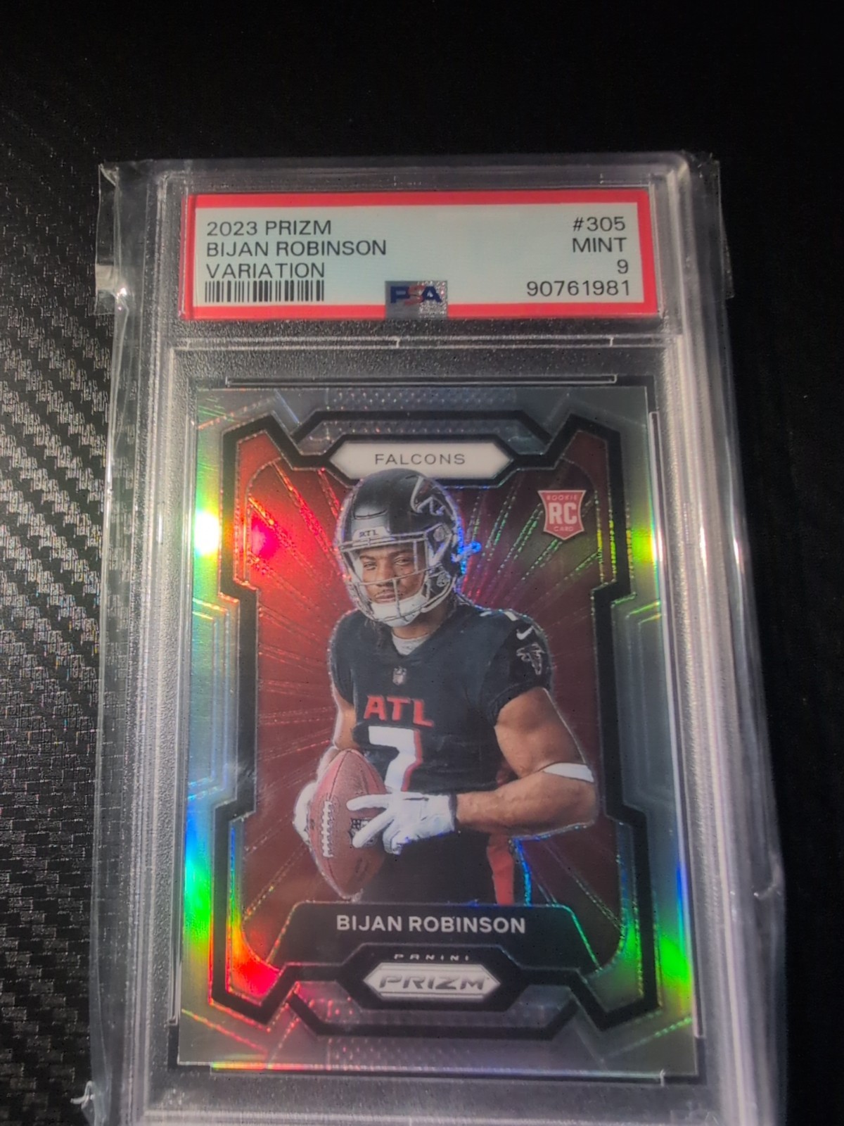 2023 Panini Prizm - Rookie Variation Bijan Robinson #305 Silver Prizm (RC)