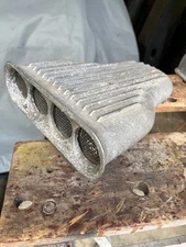 Cal Custom Vintage Aluminum Finned Air Scoop Hot Rat Rod Original #2