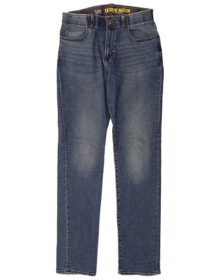 Lee Herren Extreme Motion Straight Tapered Jeans W32 L36 Blau Baumwolle DT06