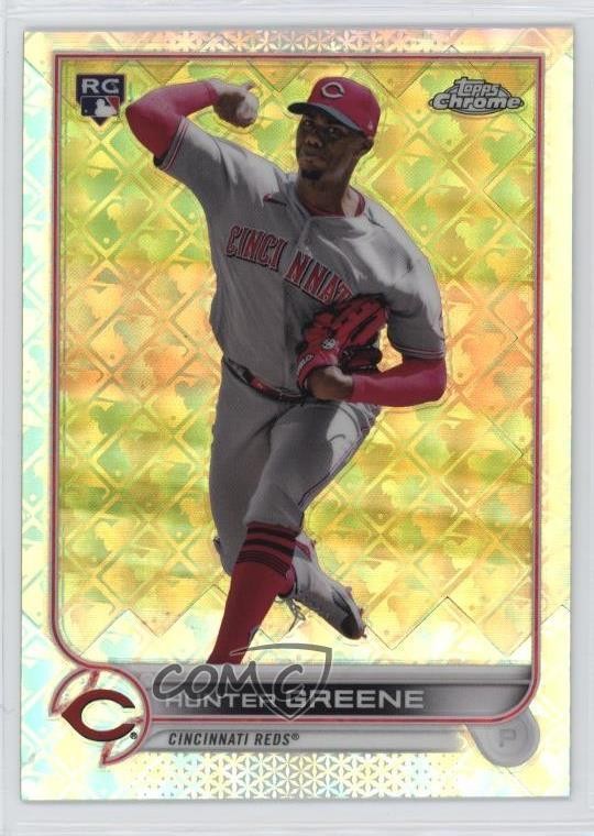 2022 Topps Chrome Logofractor Edition Image Variation Hunter Greene #113 10z2