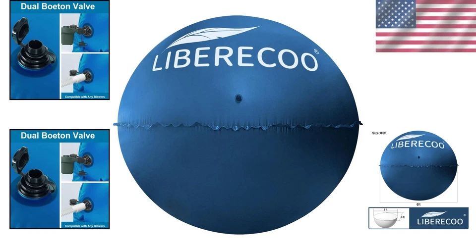 Heavy-Duty 6ft Pool Air Pillow - Prevents Ice Expansion - Image 2 of 4