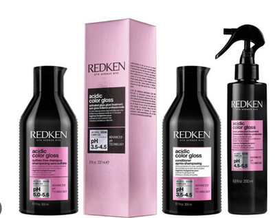Redken Acidic Colour Gloss - Shampoo, Conditioner, Protectant & Naked Gloss Öle