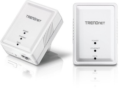TRENDnet Powerline 500 AV Nano Adapter Kit, Includes 2 x TPL-406E Adapters, C...