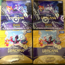 Disney Lorcana The First Chapter JP Factory Sealed Booster Box 4 Box Set