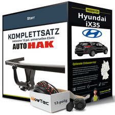 Anhängerkupplung starr für HYUNDAI iX35 +E-Satz NEU ABE inkl. EBA