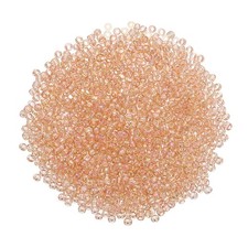 2000Pcs Glass Seed Beads 1.5mm Mini Glass Seed Spacer Bead Champagne