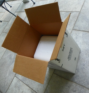 Insulated Cooler with Shipping Box S8T (tall) ext meas 11.25"L x 9.5"W x 16.5"H