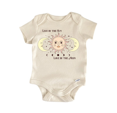 Sun Moon Magic Mystical Newborn Baby Onesie  Bodysuit