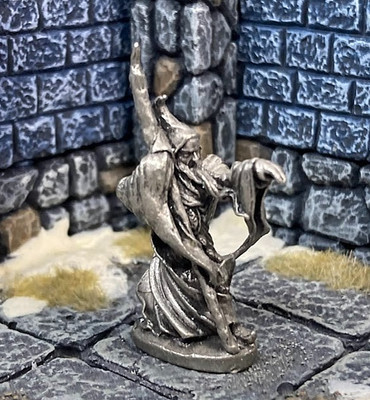 WHISPY OLD WIZARD Ad&d NPC metal Pathfinder Frostgrave Dungeons & Dragons BB26