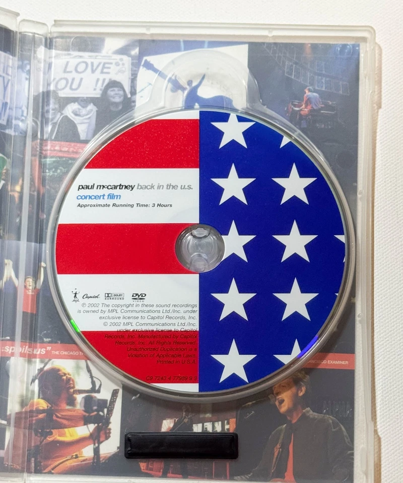 Paul McCartney - Back in the U.S. Live (DVD 2002) Rock n Roll Tour Concert Music Foto 4 de 4