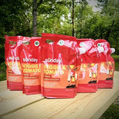 Sunday Garden Naturals Veggie + Tomato Plant Food Mix (2 Pack) 